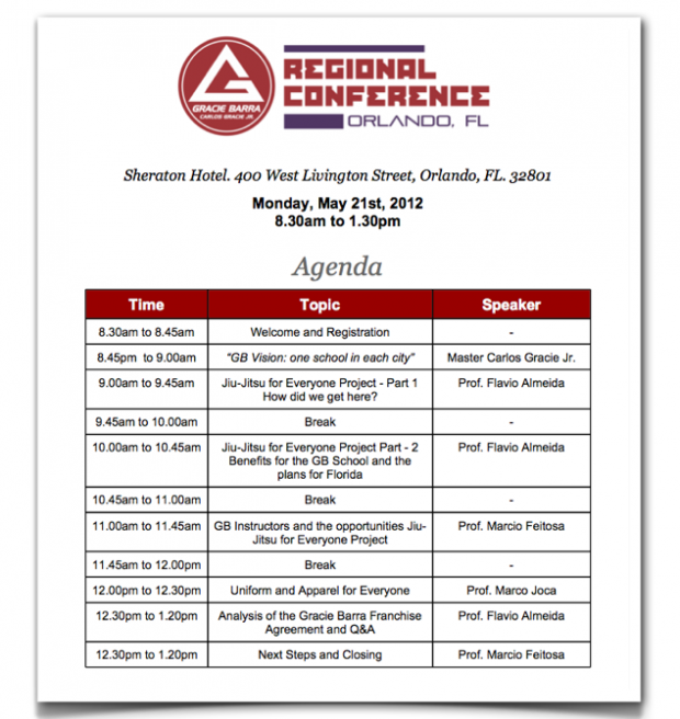 master carlos in florida what is the agenda gracie barra what is a agenda