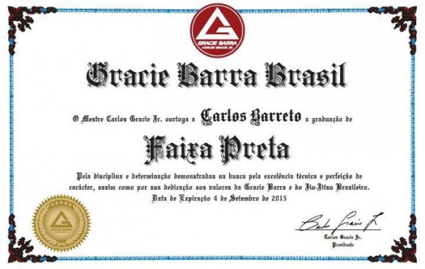 Gracie Barra Jiu Jitsu Belts