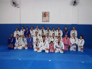 David Fialho and his training partners in GB Lorena (SP)